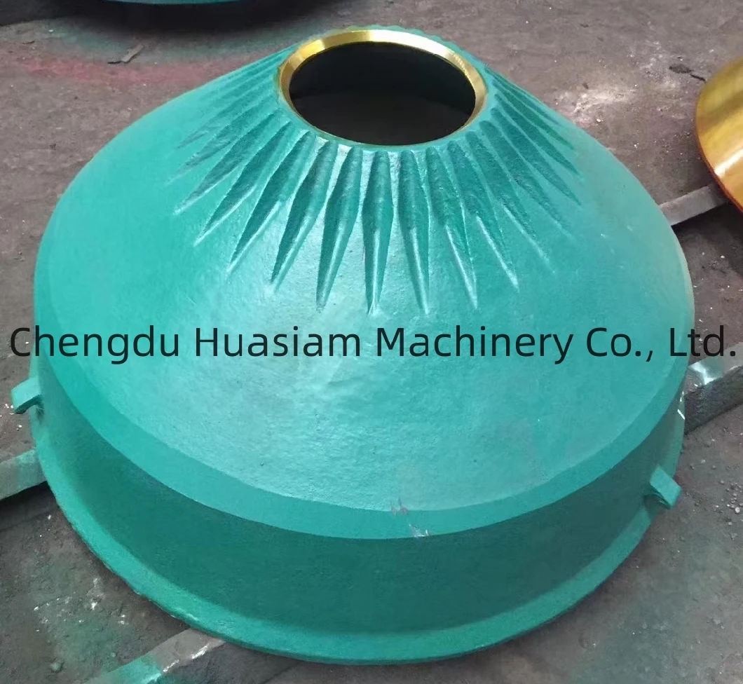 Mn18cr2 Casting Wear Parts Bowl Liner Suit HP300 Cone Crusher Wear Parts